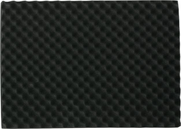 HomeShopXL Schallabsorbierender Schaumstoff - 2 Stück - 40 x 60 cm - 1,5 bis 3,5 cm dick - schwarz [39501]