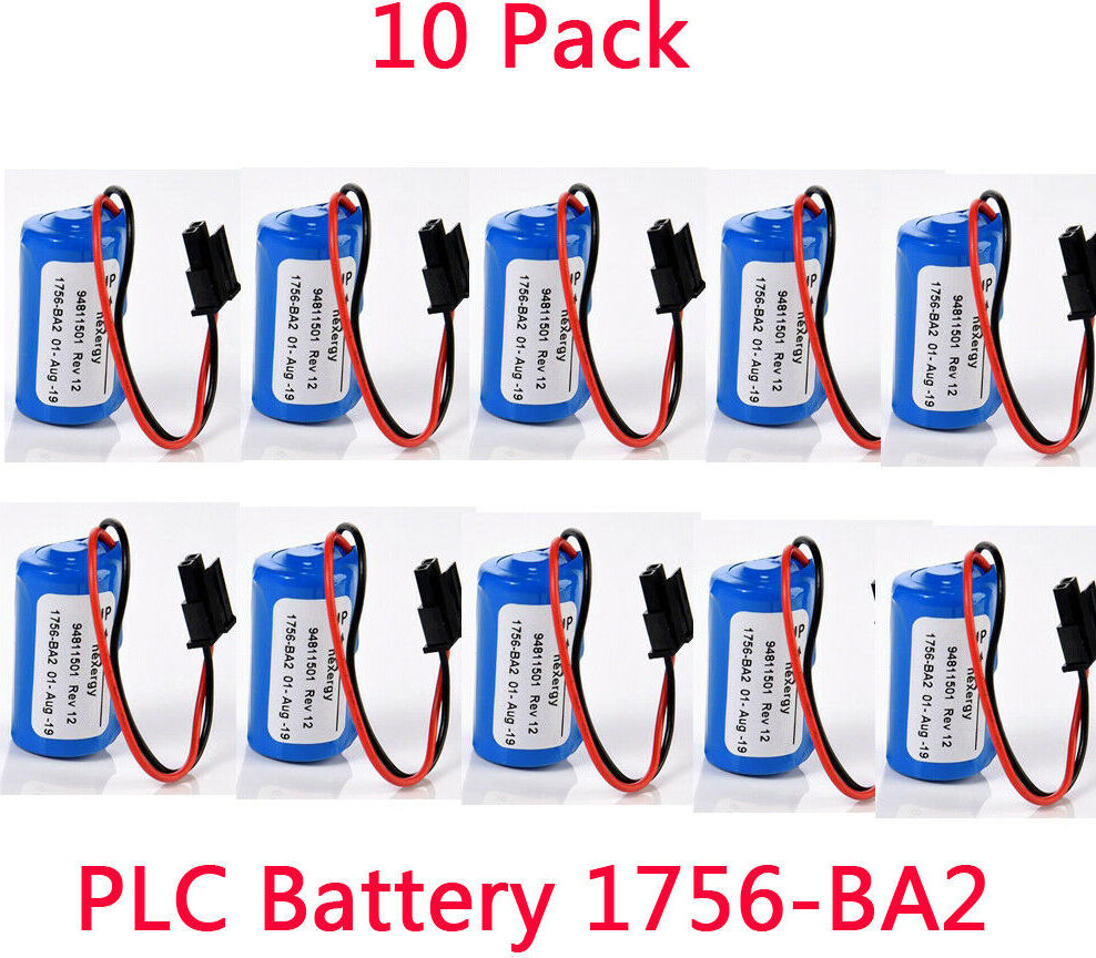 Topchances 10er Pack BR2 / 3A-AB / 3.0V SPS-Batterie für 1756-BA2 CNC-Maschine ersetzen