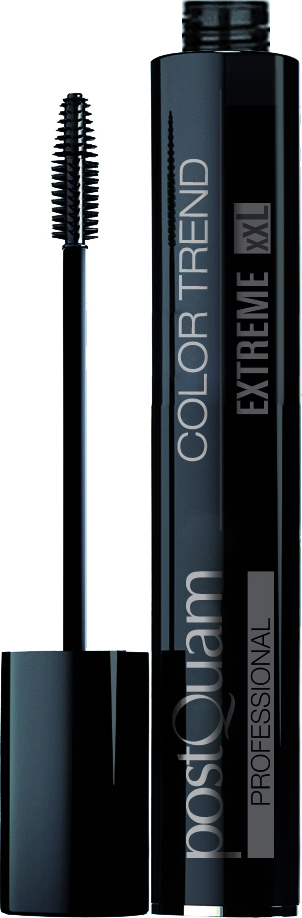 postQuam Mascara für einen intensiven XXL-Effekt, der Volumen und Länge verleiht, Schwarz, 8 ml PQMKMPXXL