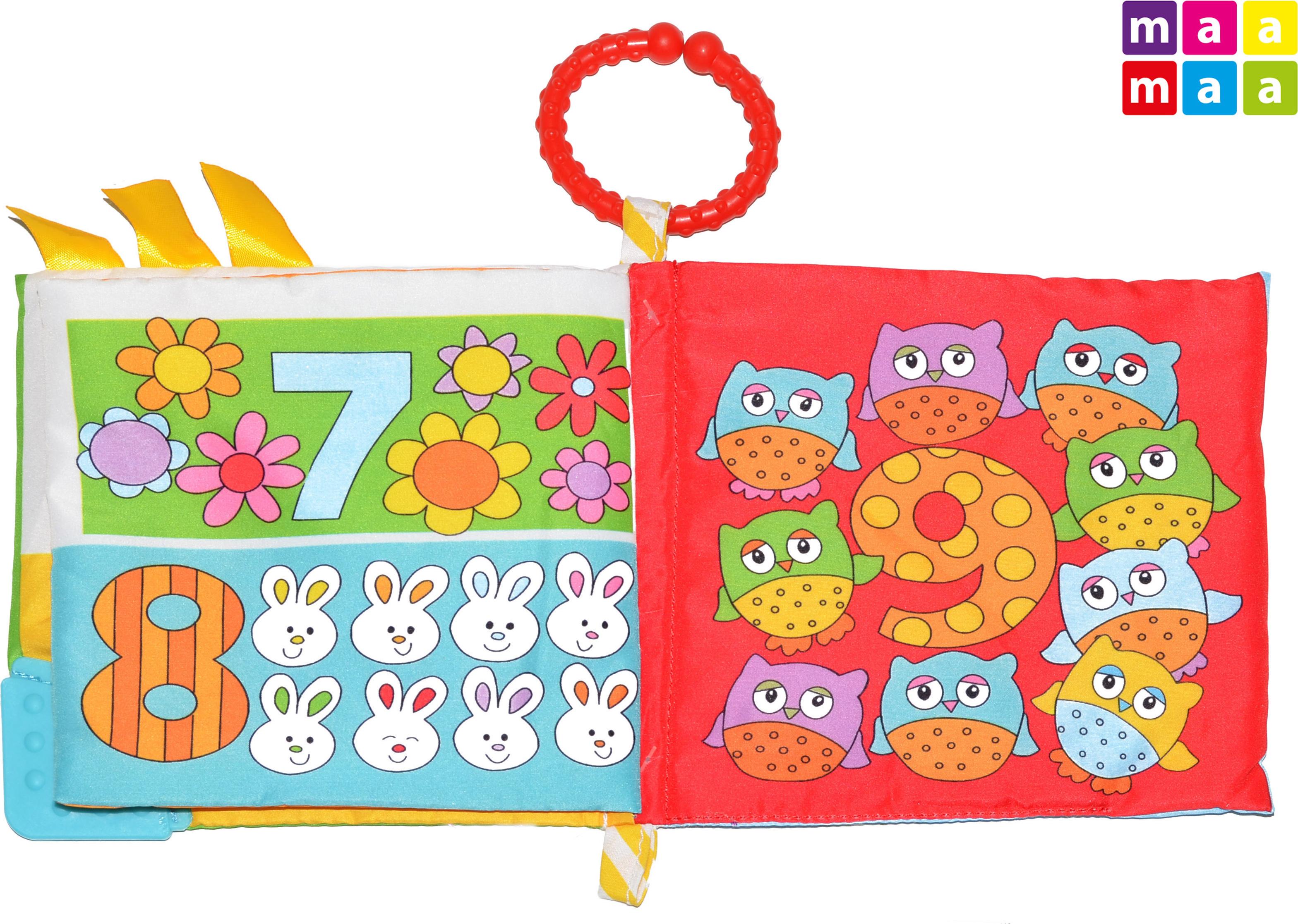 MAAMAA Stoffbuch für Kinder 15x15 cm