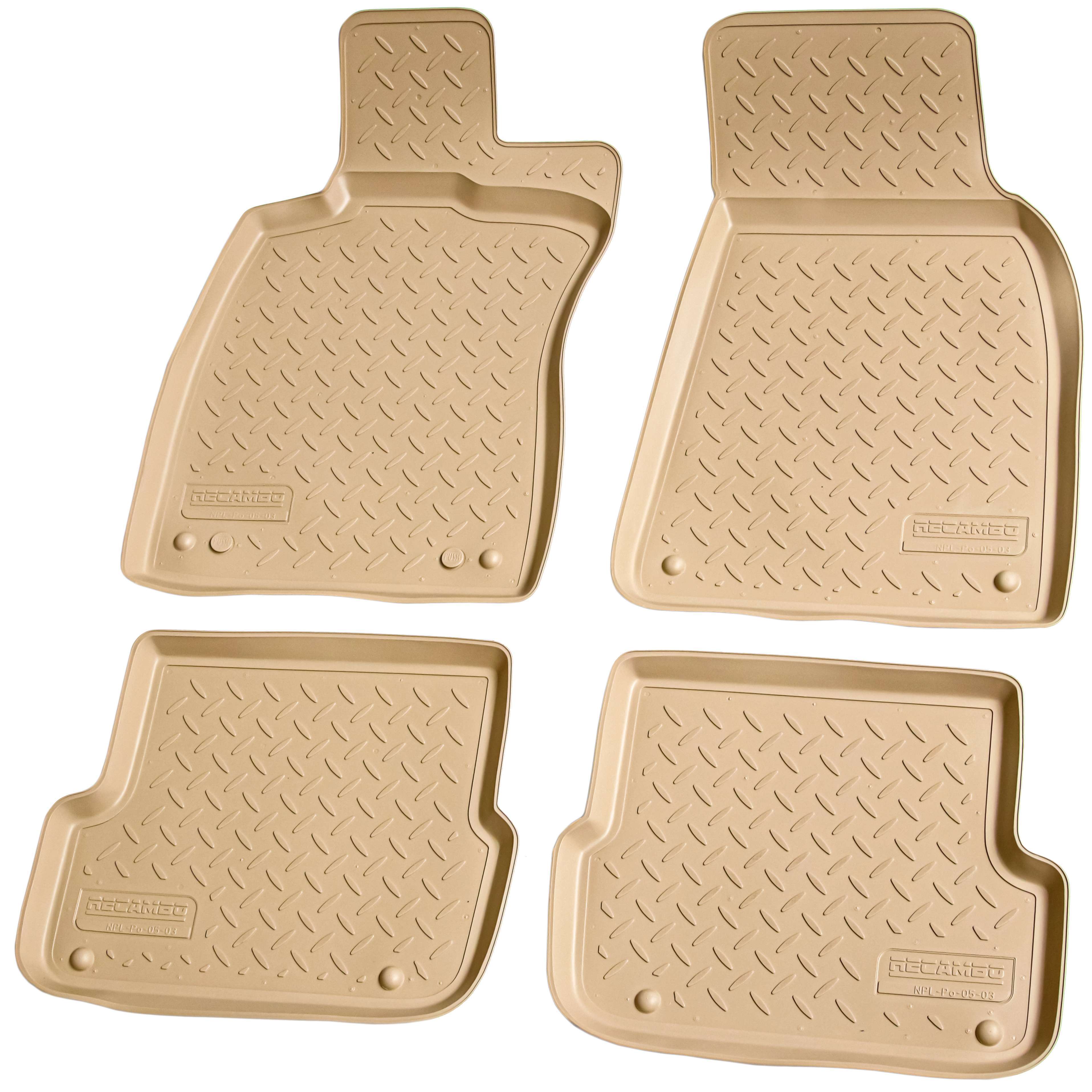 Tappetini Auto Tessuto TEXER Per Audi A6 C6 4F (2004-2006) - Set 4 Pezzi Nero