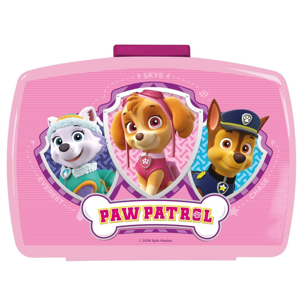 Paw Patrol Comic Brotdose mit Unterteilung Brotbox Brotbüchse Lunchbox Dose Box 