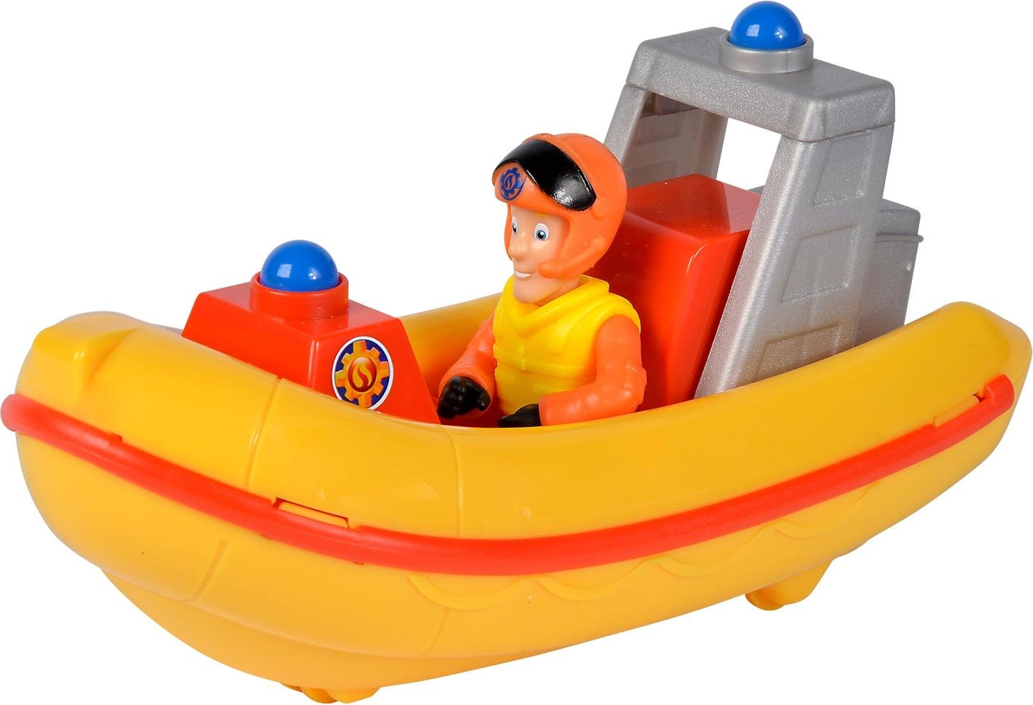 Simba Feuerwehrmann Sam Neptunboot + Figur Feuerwehrmann Elvis 109252584038