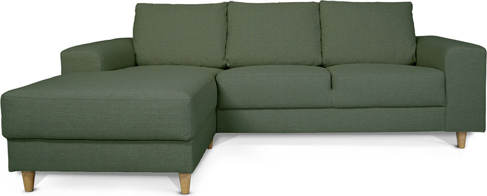 ebuy24 Nordic Sofa mit Chaiselong links gewendet grün. 65-44304