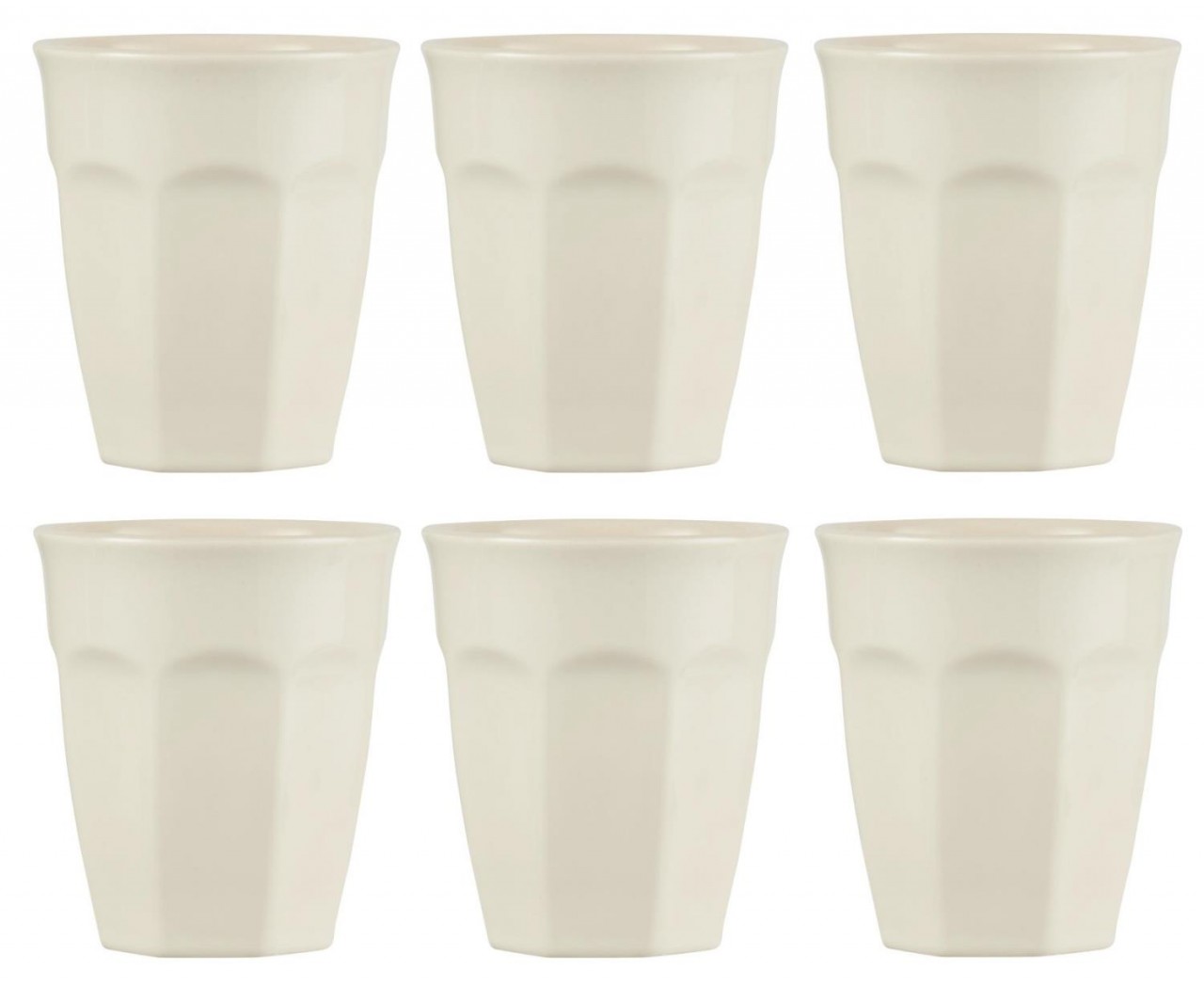 6er Set Cafe Latte Becher Mynte Butter Cream Kaufland.de