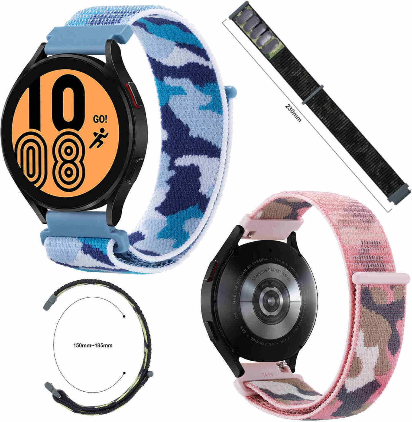 Pre Samsung Galaxy Watch FE 6 5 4 Normal Pro Classic Nylon Armband