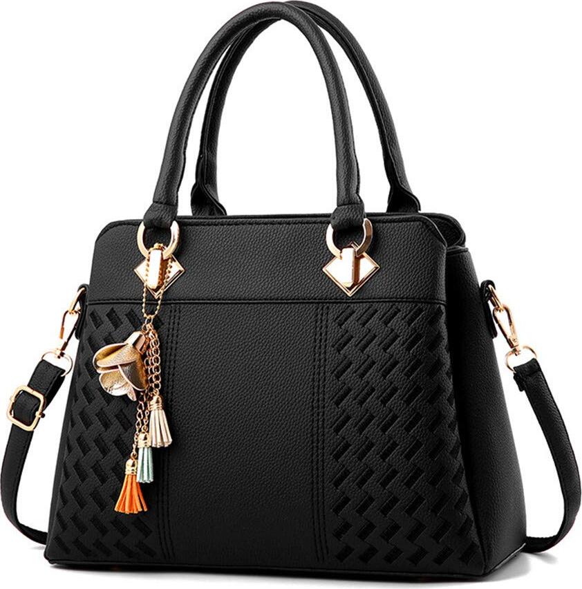 odsellingaaa Damen Umhängetasche (schwarz) OD-515-07