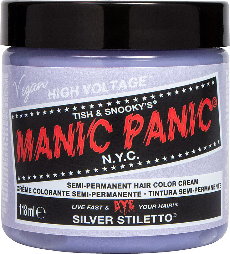 Husar Manic Panic Semi-Permanente Haarfarbe Creme 118ml, Farbe:Silver Stiletto 767460