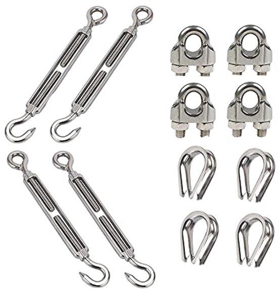 OEM Kabelspannersatz - RVS Kabelspanner und Klemmen - 12 Stück M3 2026