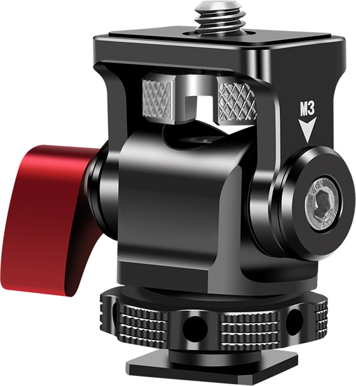 Cocosity kaltschuhhalterung, Kaltschuhadapter, Kaltschuh-Adapter, Kaltschuh-Monitorhalterung, Monitorhalterung, Monitorhalterung Kaltschuh, Kamera-Monitorhalterung