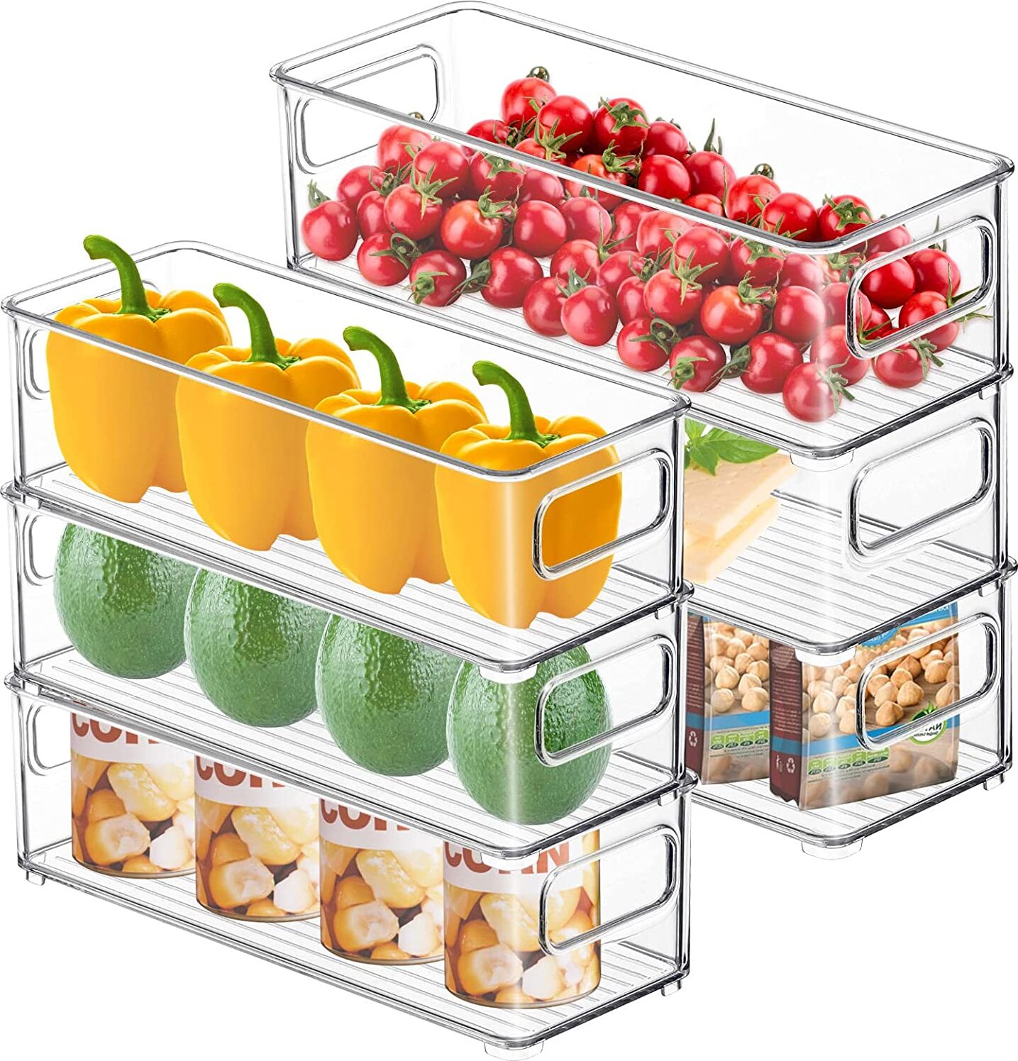 Kühlschrank Organizer Schublade – Ausziehbar, Stapelbar, 30,5 X 20 X 9,5 Cm, Aus Lebensmittelechtem Kunststoff