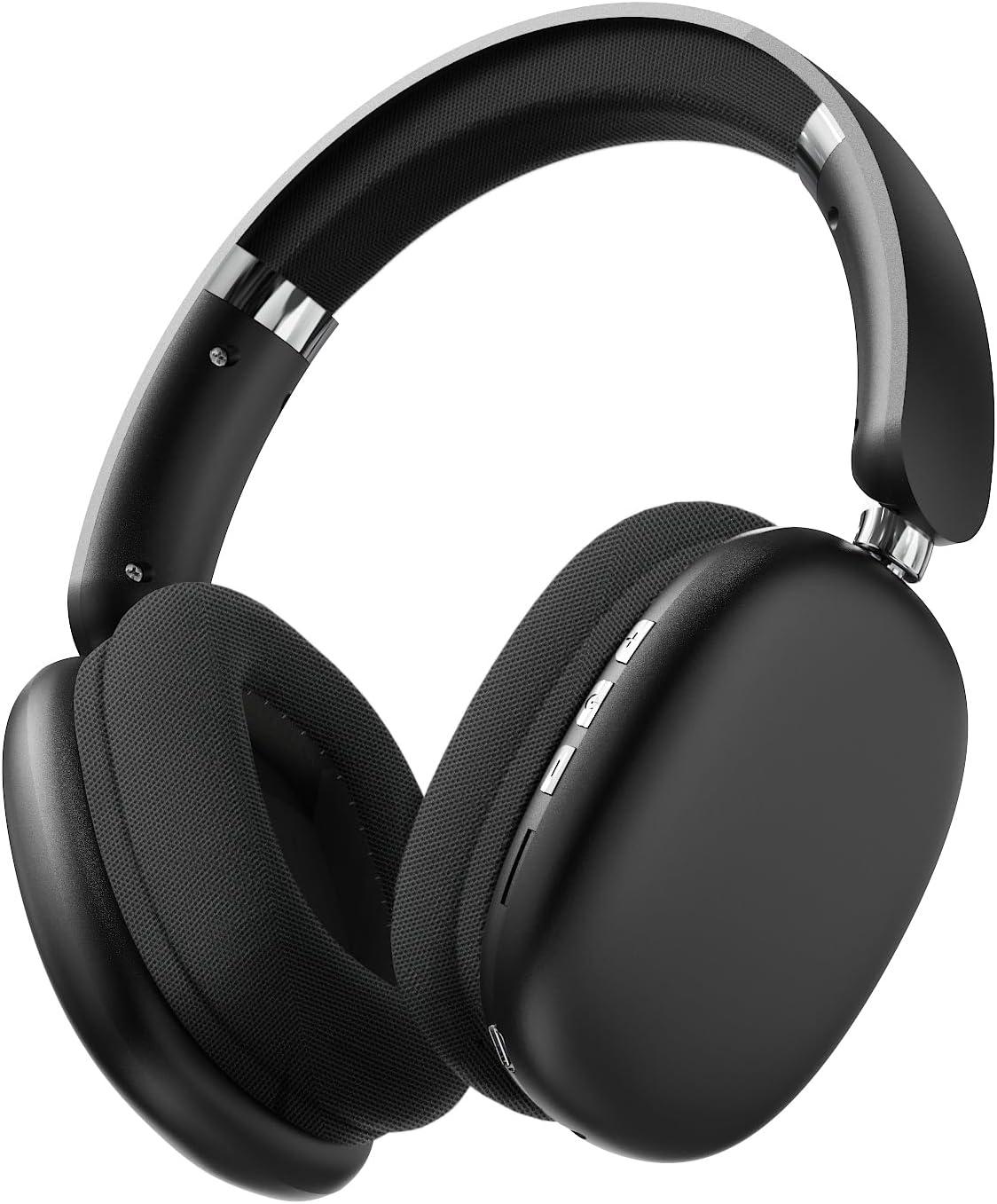 sunjom Over-Ear-Kopfhörer Kabellos, Hi-Fi Stereo mit Freisprechen, 30 Std Spielzeit, Sprachassistent & FM Radio für Sport und Reisen Klare Gespräche