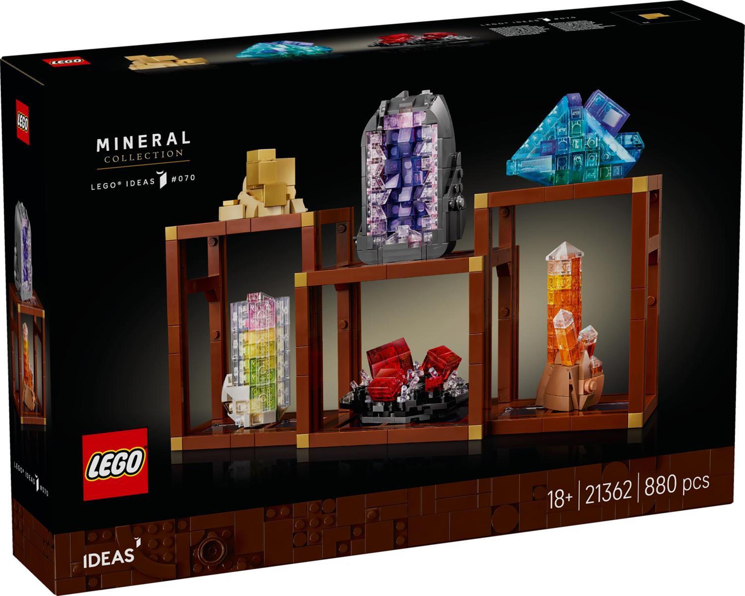 LEGO Ideas Zbierka minerálov, Stavebnica, 18 rok / roky, Plast, 880 kusov, 907 g