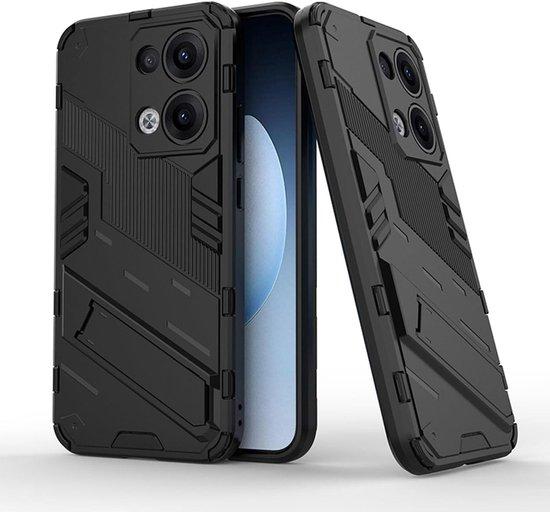 OEM Silikonhouder für Oppo Reno13 5G mit Kickstand, Premium PC+TPU, militärischer Qualität, sturzfest, kratzfest, schwarz 2026