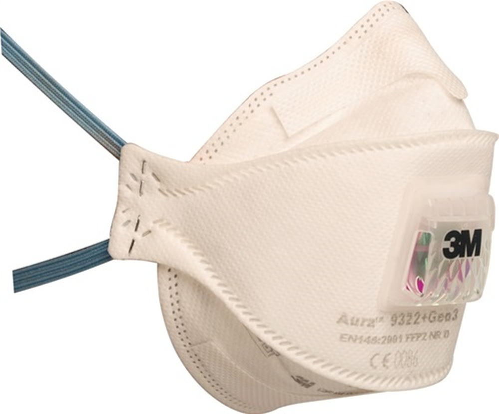 3M jemná protiprachová maska s ventilom FFP2 Aura 9322+Gen3 10 ks