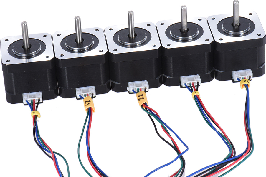Lixada 5pcs Nema 17 Stepper Schrittmotor-Antriebssteuerung 2 Phase 1,8 Grad 0.9A 0,4 nm 42mm mit Blei-Kabel 3D-Drucker / CNC Zubehör Ersatz