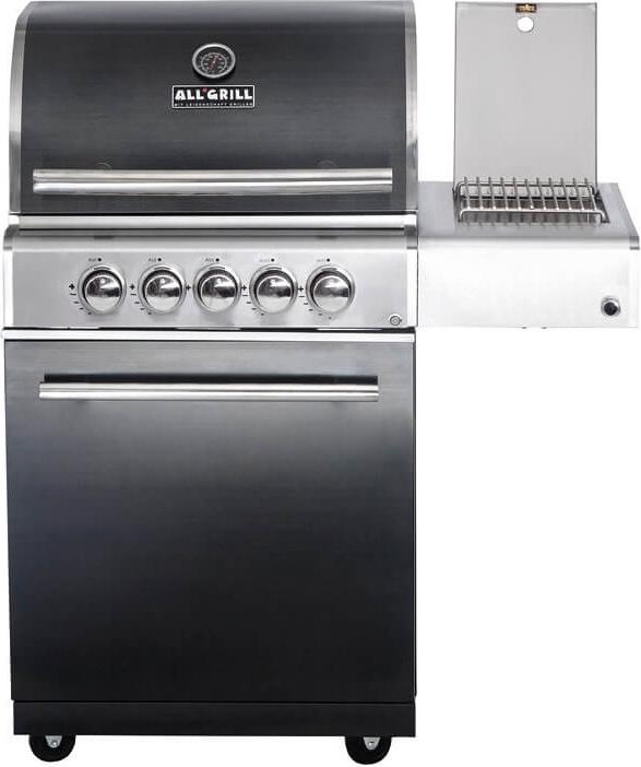 Plynový gril ALLGRILL CHEF M BLACK Modulárny základný model 3 horáky, bočný horák, zadný horák (500703)