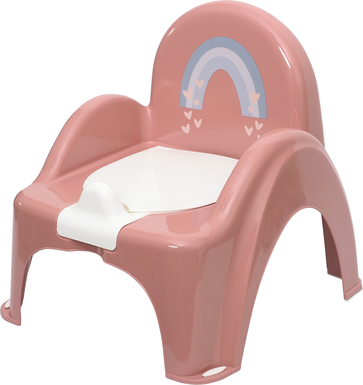 Vasino Per Bambini Con Rumore Sciacquone – Modello A Cassetto Con Coperchio, Maniglie E Cuscino Morbido – Fino A 50 Kg - 2