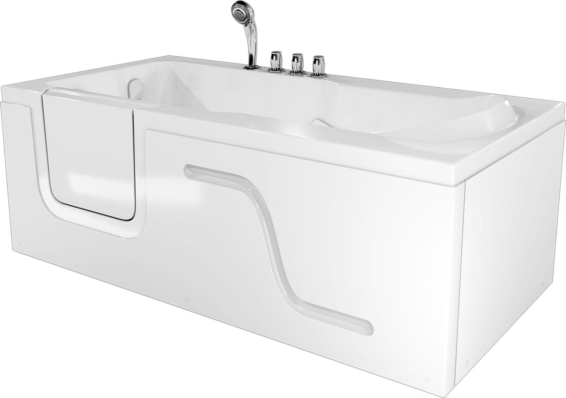 Seniorenwanne mit Tür S17-TH-R 75x150cm