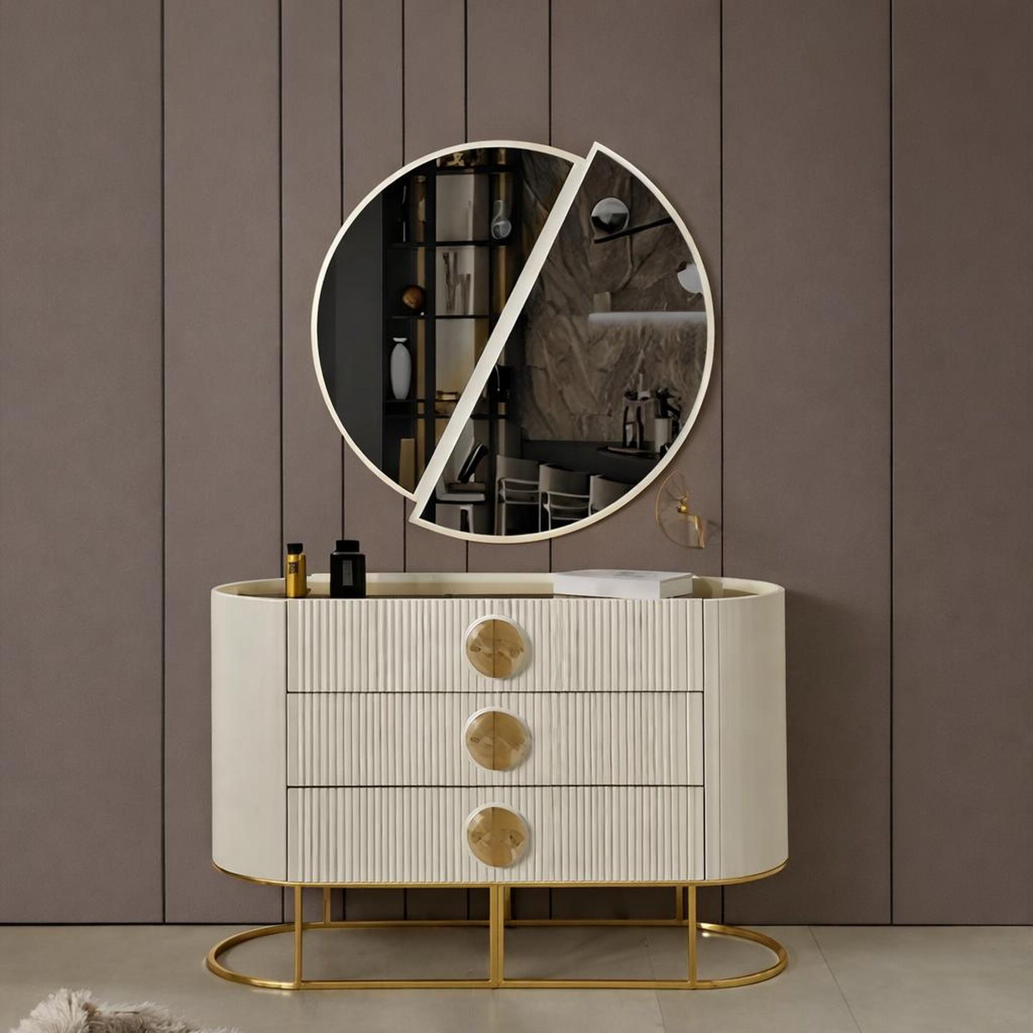 AEA Elegante Kommode mit fluted Fronten edlen Details und modernem Design