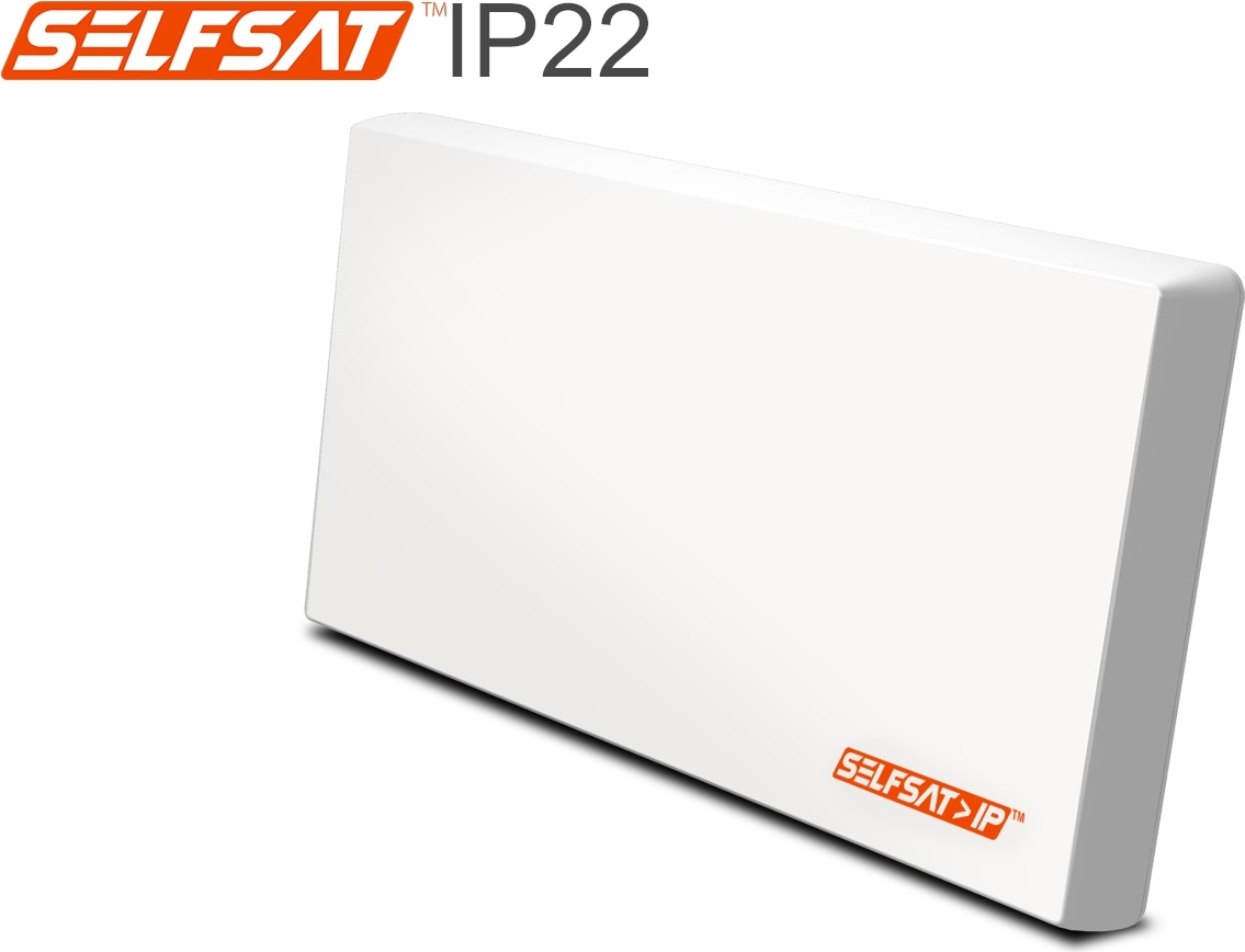SELFSAT SAT>IP22 Flachantenne (weiß, Twin LNB) 13743