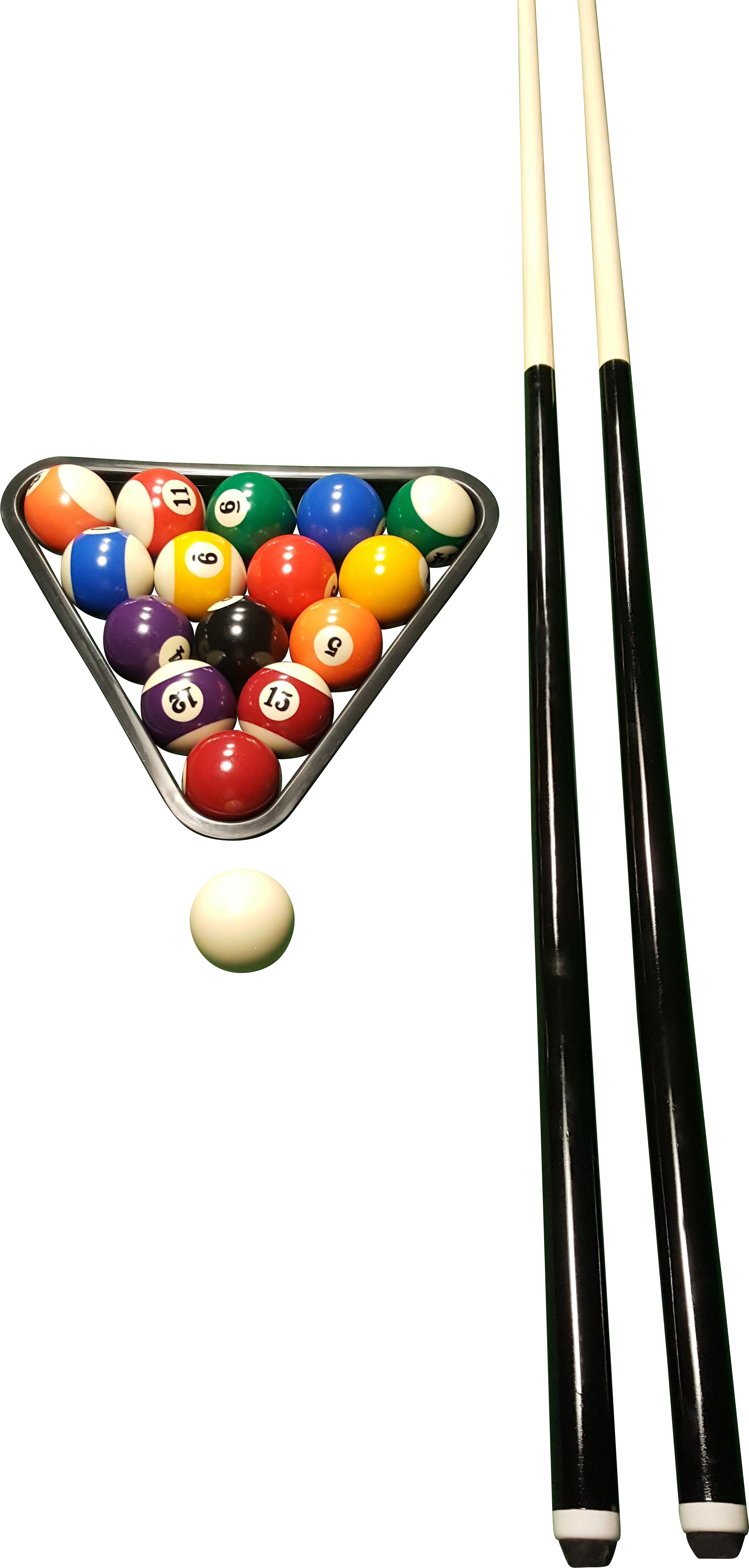 John West Billard Queue Set Wandhalterung + 4 Billardqueues + 2