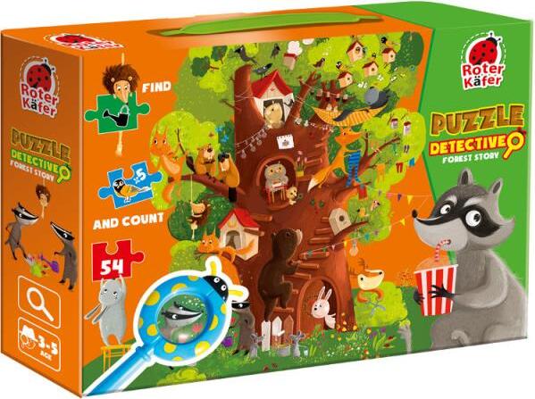 ROTER KAFER Puzzle Detektivwaldgeschichte RK1080-04