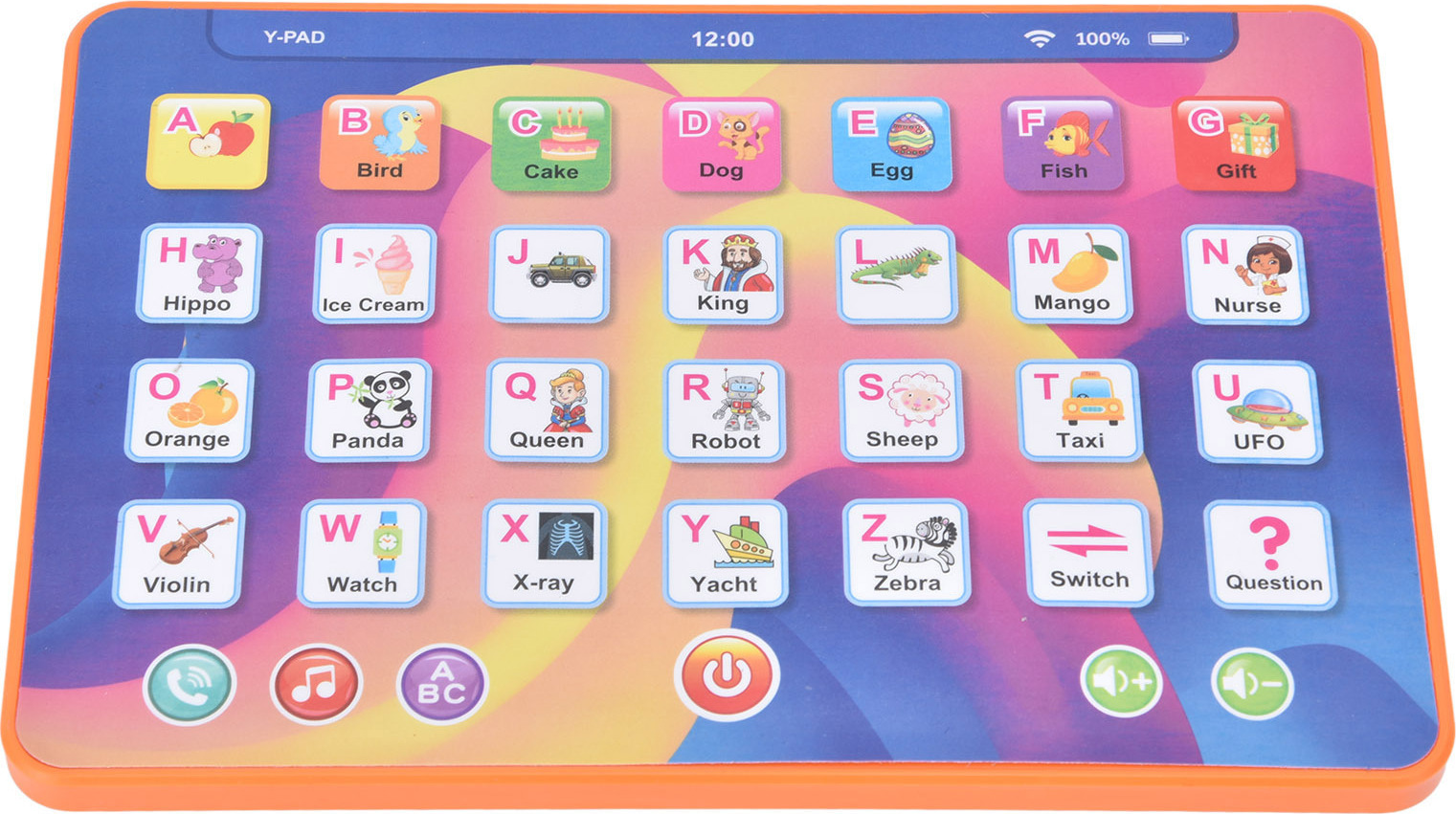 Cocosity Kinder Lerntablett,Lerntablett,Kinder Lernmaschine,Alphabet Tablet,Lernpad,Lerntablett