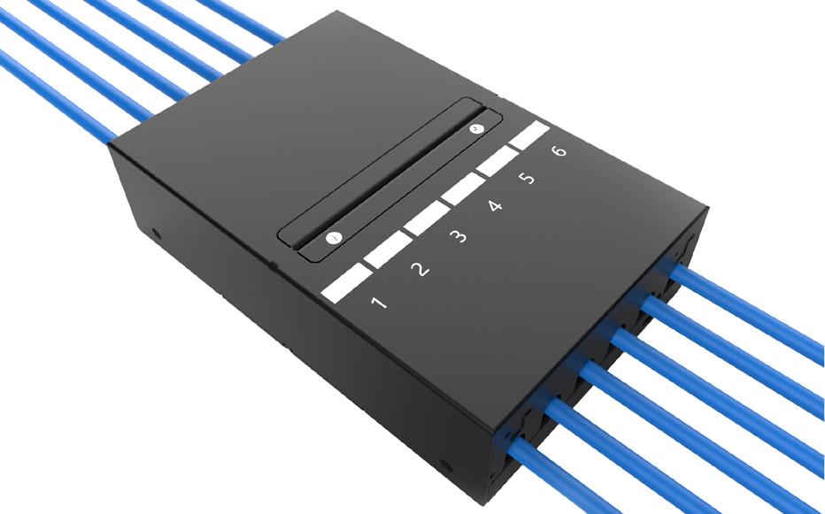 DIGITUS Konsolidierungspunkt-Gehäuse 6-Port schwarz DN-93708-6