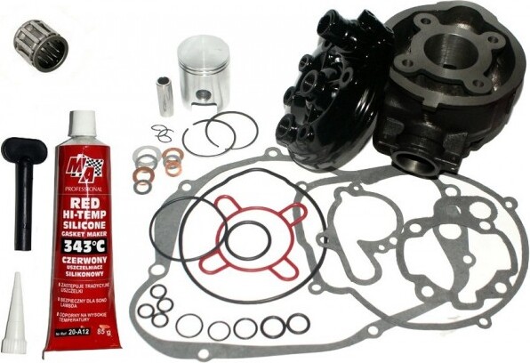 Untimero 50 Zylinder KOLBEN DICHTUNGEN Kopf KIT Set für MOTORHISPANIA Supermoto SCHWARZ Zylinderkit Zylinderkit