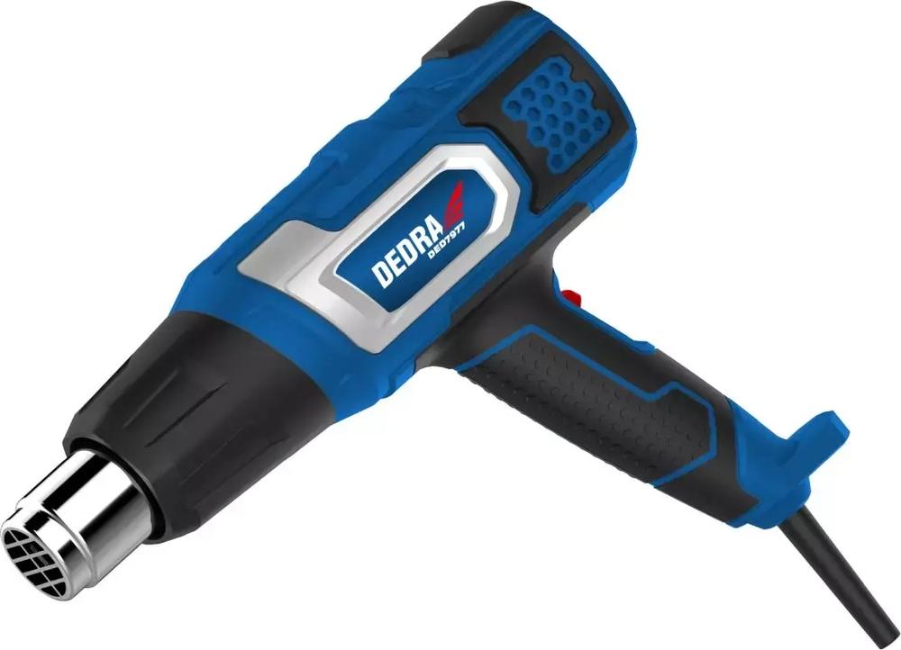 dedra Heißluftpistole 2000W Temperaturregelung, 4 Düsen, Farbkasten DED7977