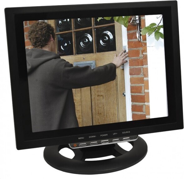 LUVISION 12' (30,48cm) CCTV LCD Monitor Video Überwachungsmonitor mit HDMI VGA 2x AV Audio Eingang HWT-900