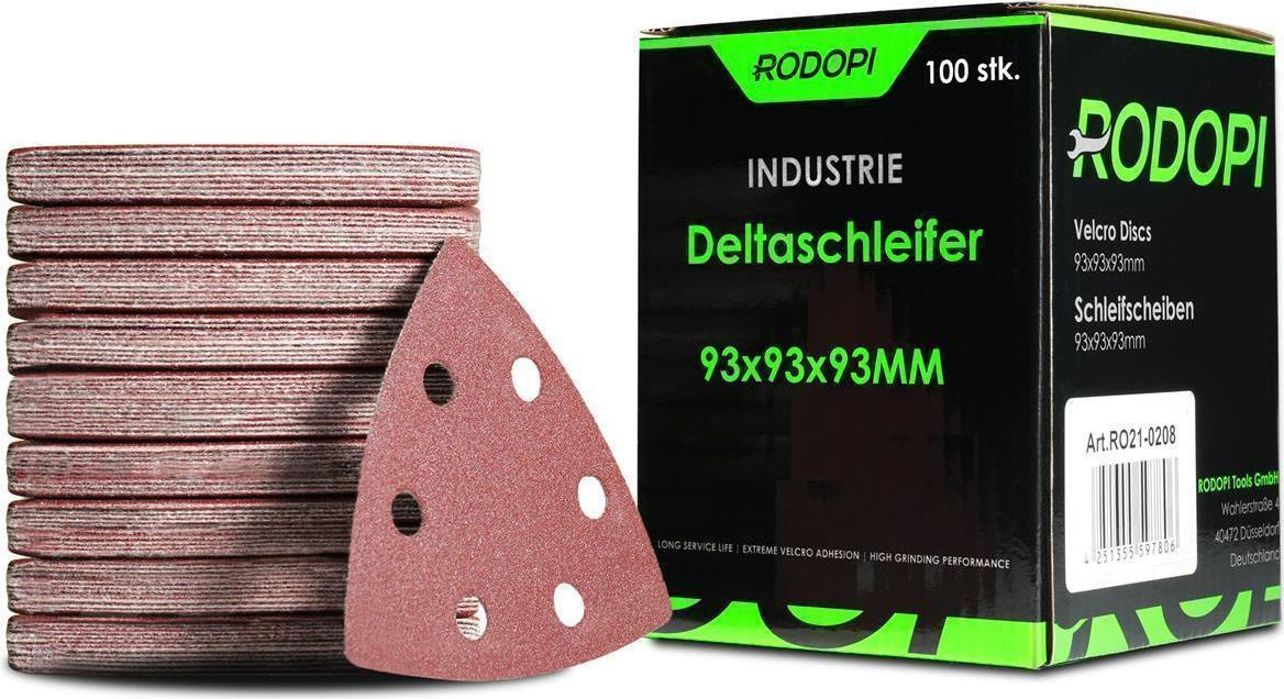 RODOPI RedDevil Klett-Schleifscheiben 225 Mm – Mix Pack Mit 50 Stück, Zirkonium Korund Für Metall & Trockenbau