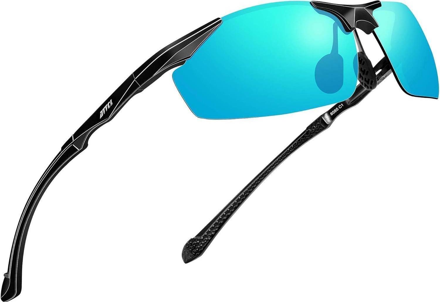 Sonstige ATTCL Herren Polarisierte Sport-Sonnenbrille Metallrahmen UV-Schutz