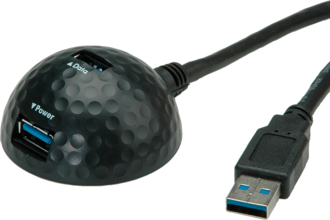VALUE USB 3.2 Gen 1 Dockingkabel, Dome, schwarz, 1,5 m 11.99.8999