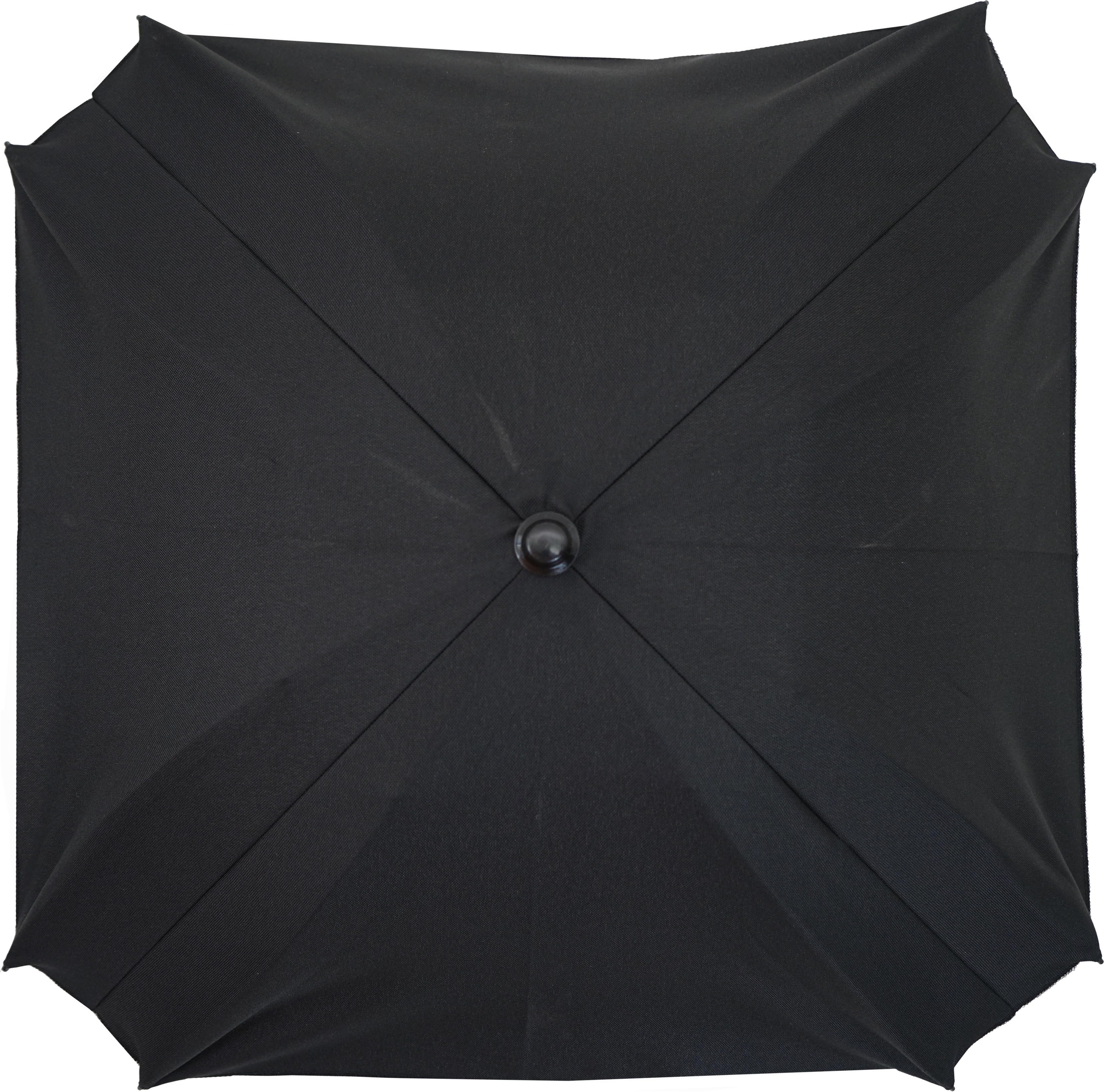 Skyline Sonnenschirm für Kinderwagen flexiblem Befestigungsarm UV-Schutz50+ Sonnensegel Sonnenschutz Kinderwagen-Sonnensegel, Ø70cm, Schwarz