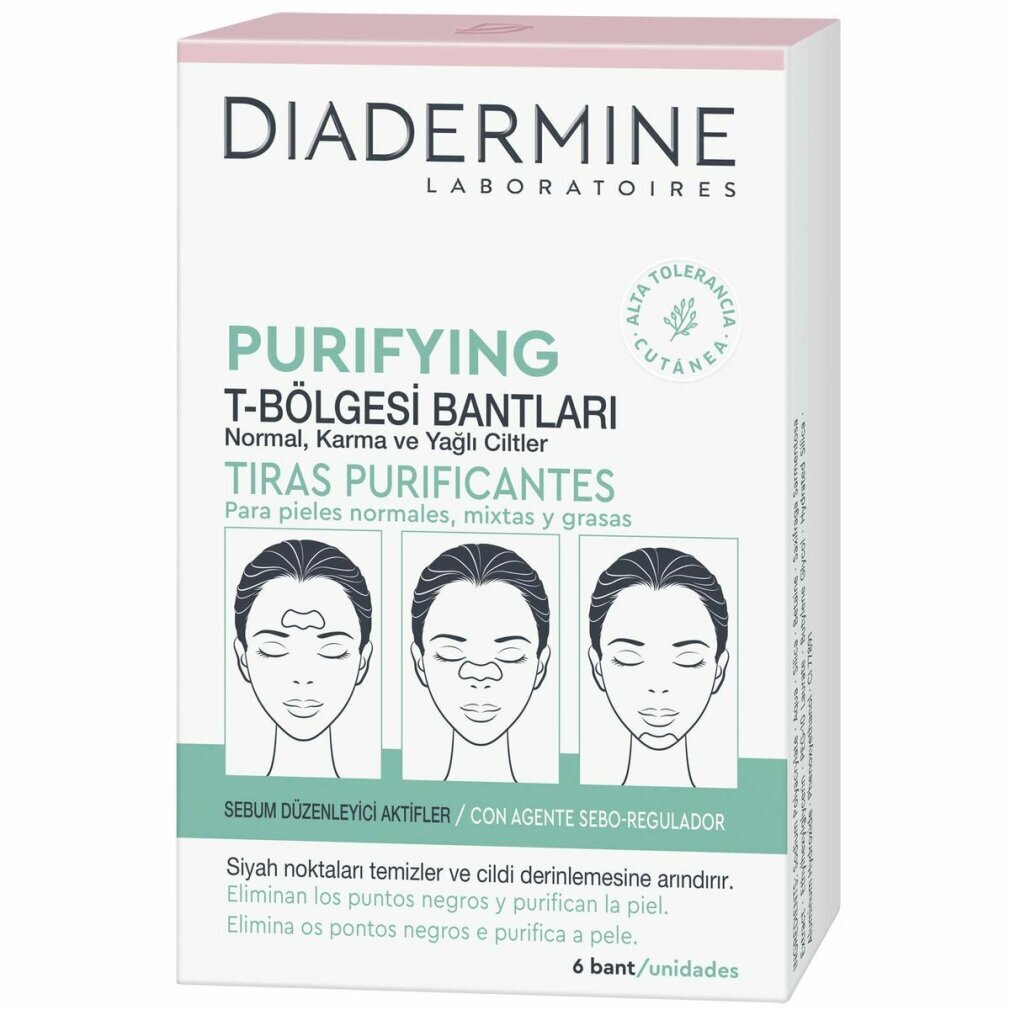 Diadermine Purifying Strips Normale Mischhaut 6 Einheiten