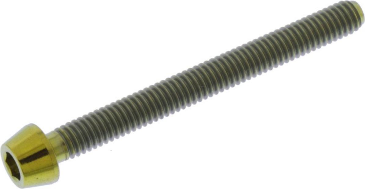 Schraube JMP konisch M4x0,7mm 40mm Titan gold 775.17.36