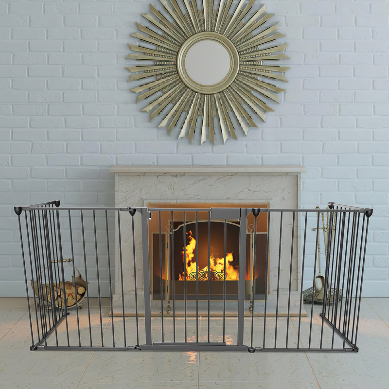 Jopassy Kaminschutzgitter Absperrgitter Tierschutzgitter Türschutzgitter Schwarz RL-HG9160-1-OTjhf