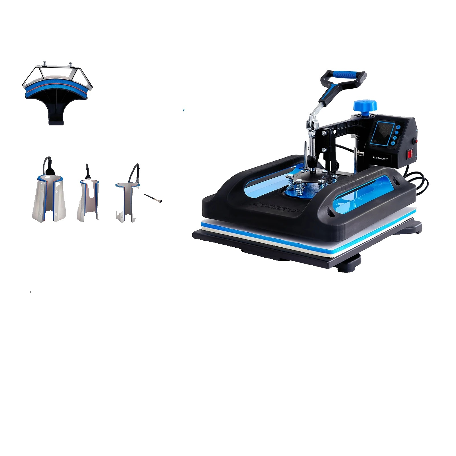 Tepelný lis, výkon 1200 W, vykurovacia doska 15x15 palcov
