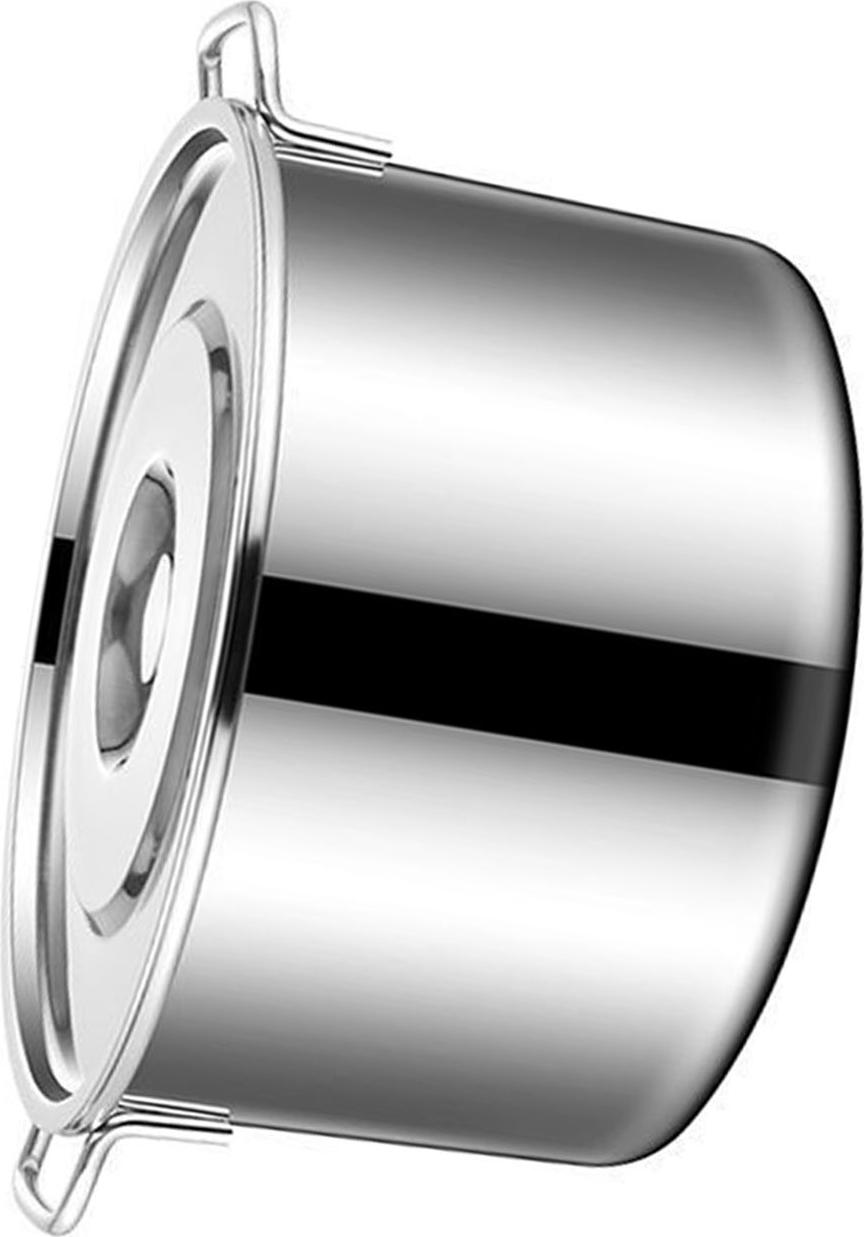 Cocosity Edelstahl-Kochtopf ?45cm C Gro?er Suppentopf mit Deckel & 2 Griffen, dickwandig, fr Suppe, Reis, ?l, schwere Ausfhrung, 17,7 Zoll