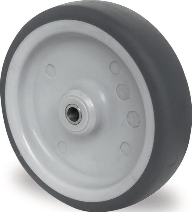 PROMAT Ersatzrad Rad- 100 mm Tragfhigkeit 100 kg TPE grau Achs- 8 mm Nabenlnge 36 mm