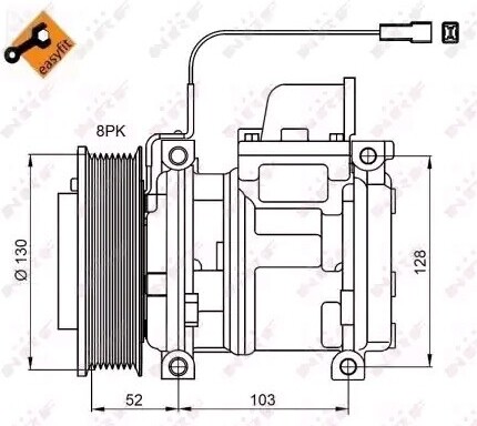 Kompressor für Klimaanlagen NRF 32824