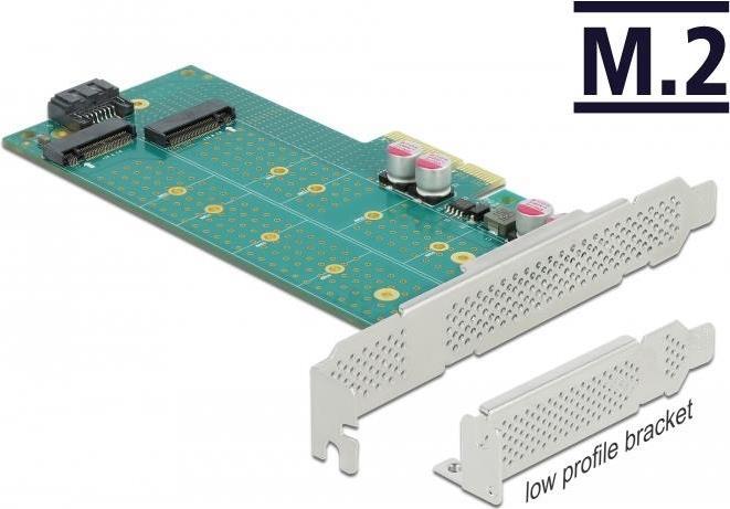 DELOCK PCI Express x4 Karte zu 1 x M.2 Key B + 1 x NVMe