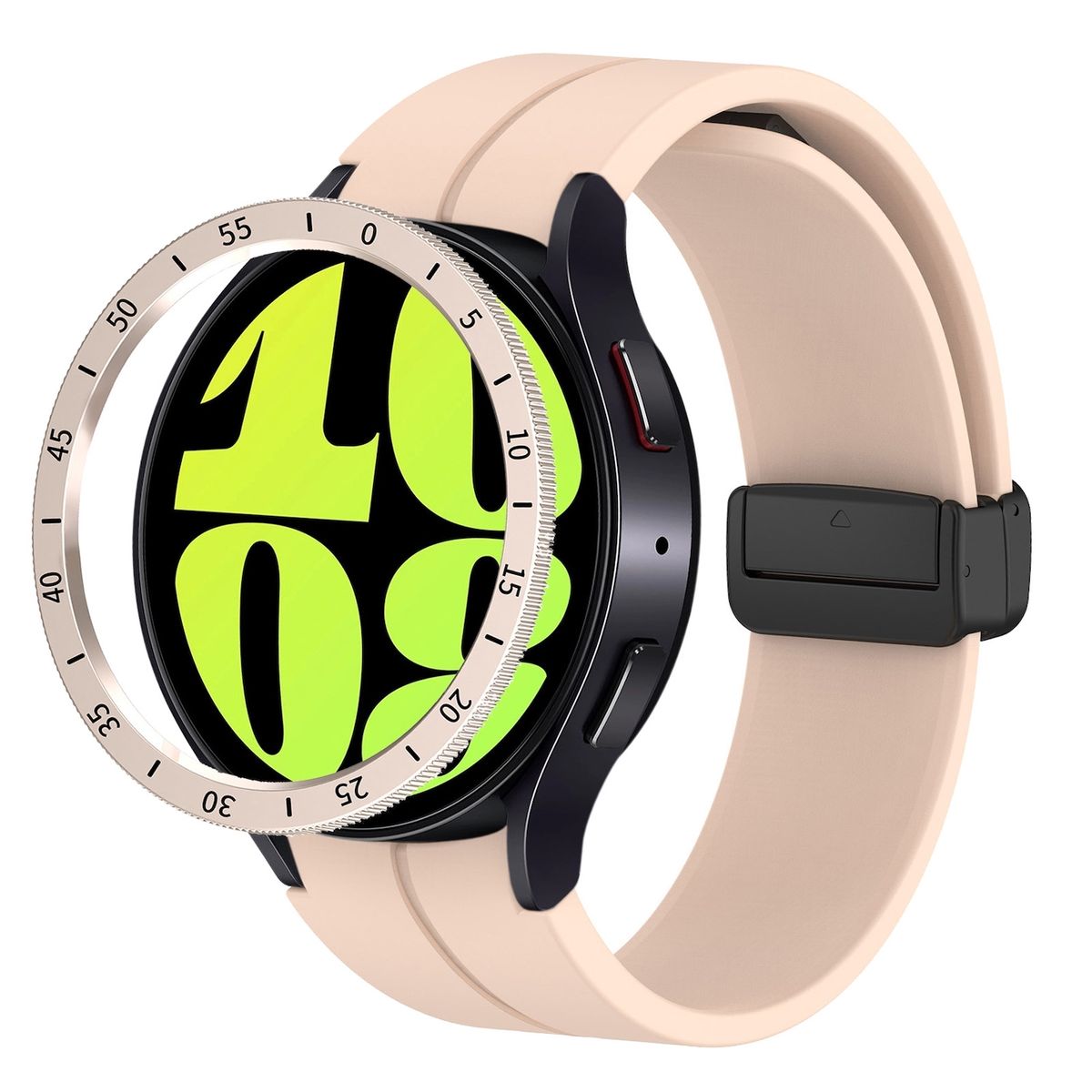 Pre Samsung Galaxy Watch 6 Classic 47 mm Ochranný rámček Timeline Pink