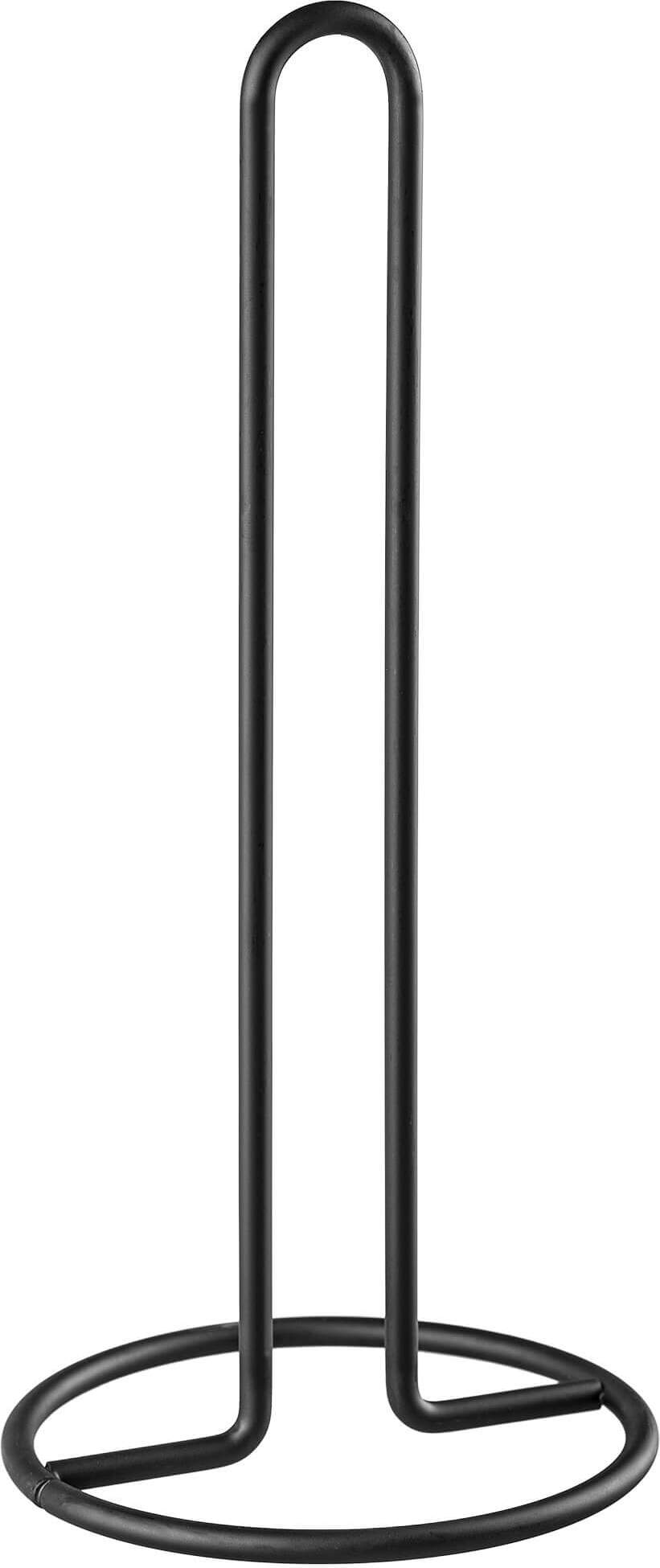 KADAX Küchenrollenhalter, Papierhalter aus Edelstahl, Rollenhalter für Küchenrolle, 31 cm, Schwarz K80