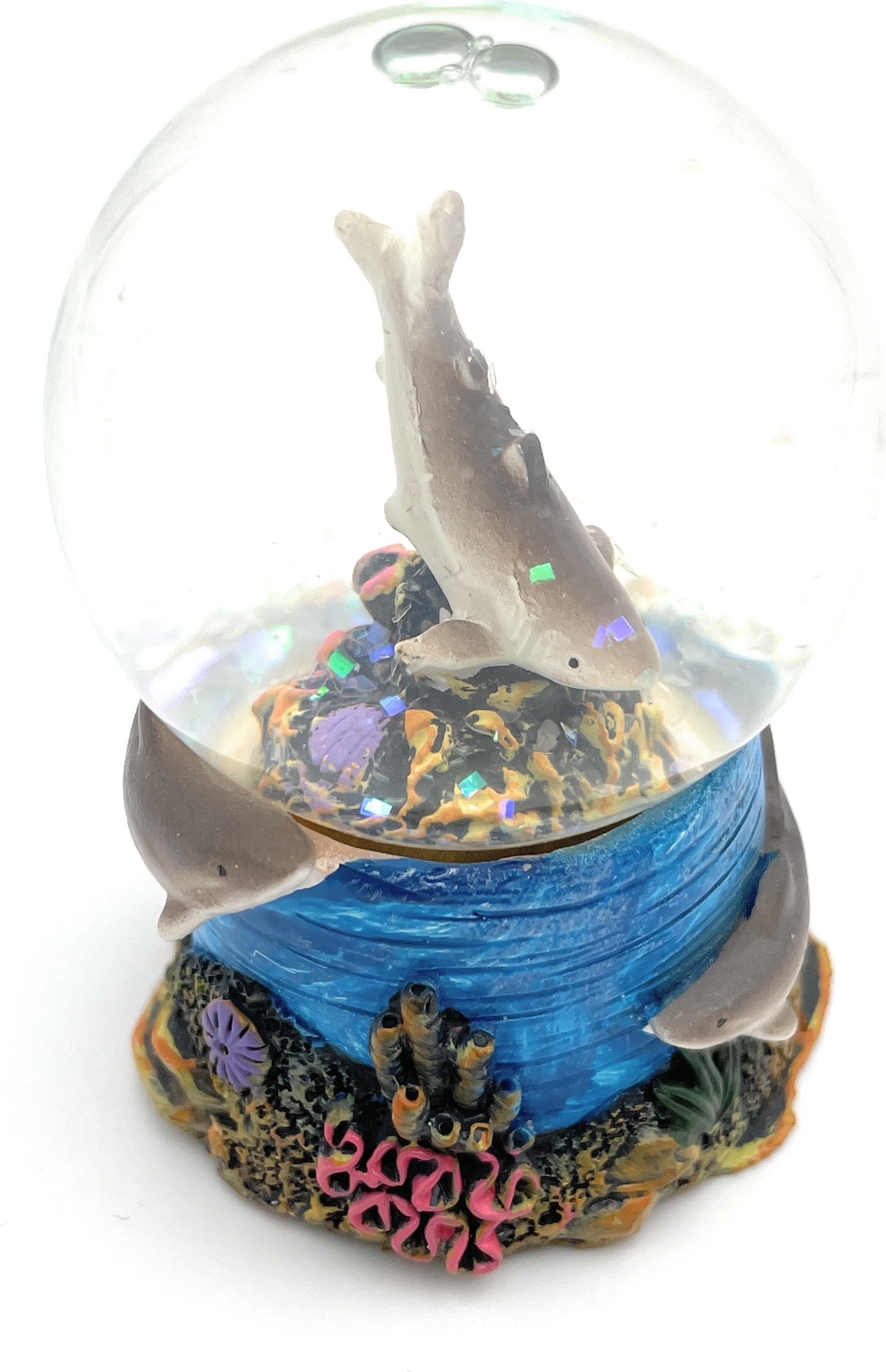 Onwomania Weißer Hai Schlüsselanhänger Aus Metall - Origineller Schlüsselring In Fischflossen-Design