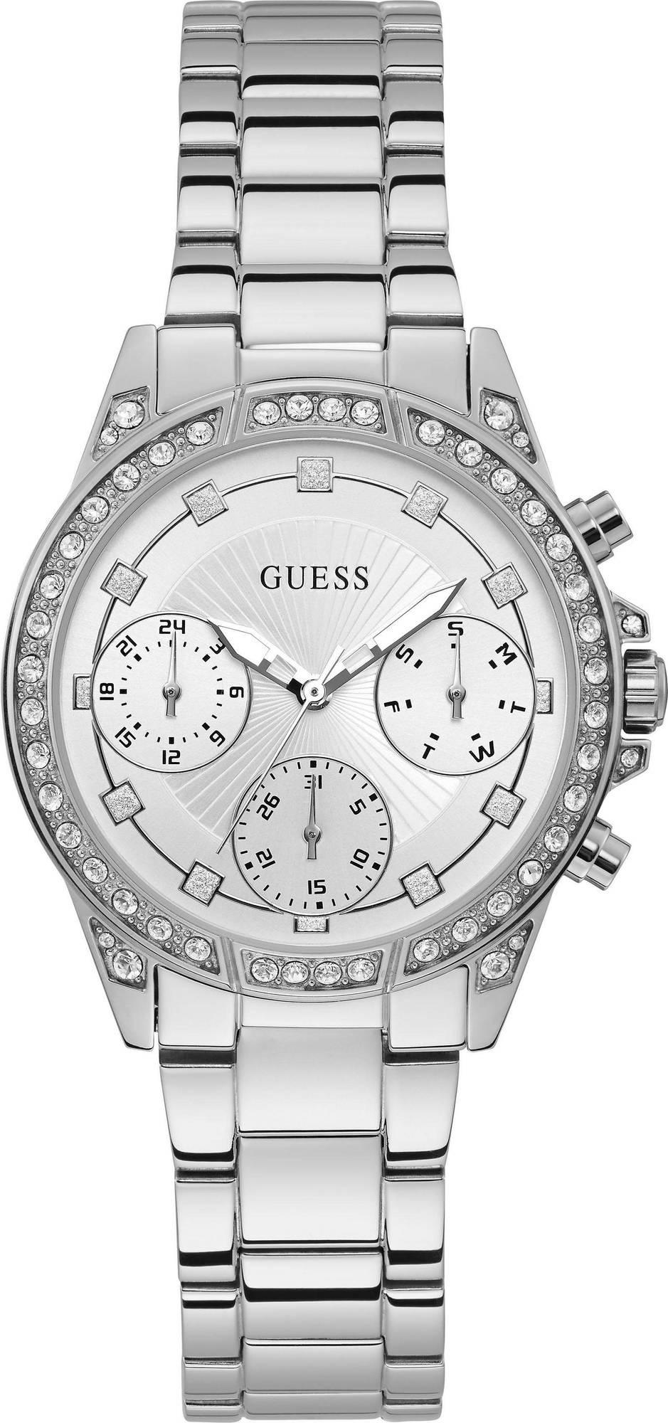 Guess Darmen náramkové hodinky Gemini Silver W1293L1