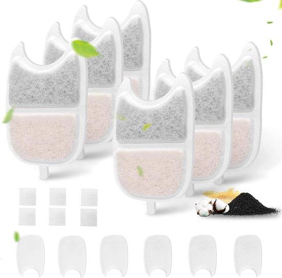 OEM Kattenfontein-Filter-Set mit Ionenaustauschern und Aktivkohle für 4L-Katzenfontäne mit Bewegungsmelder (YPD-C004) 2026