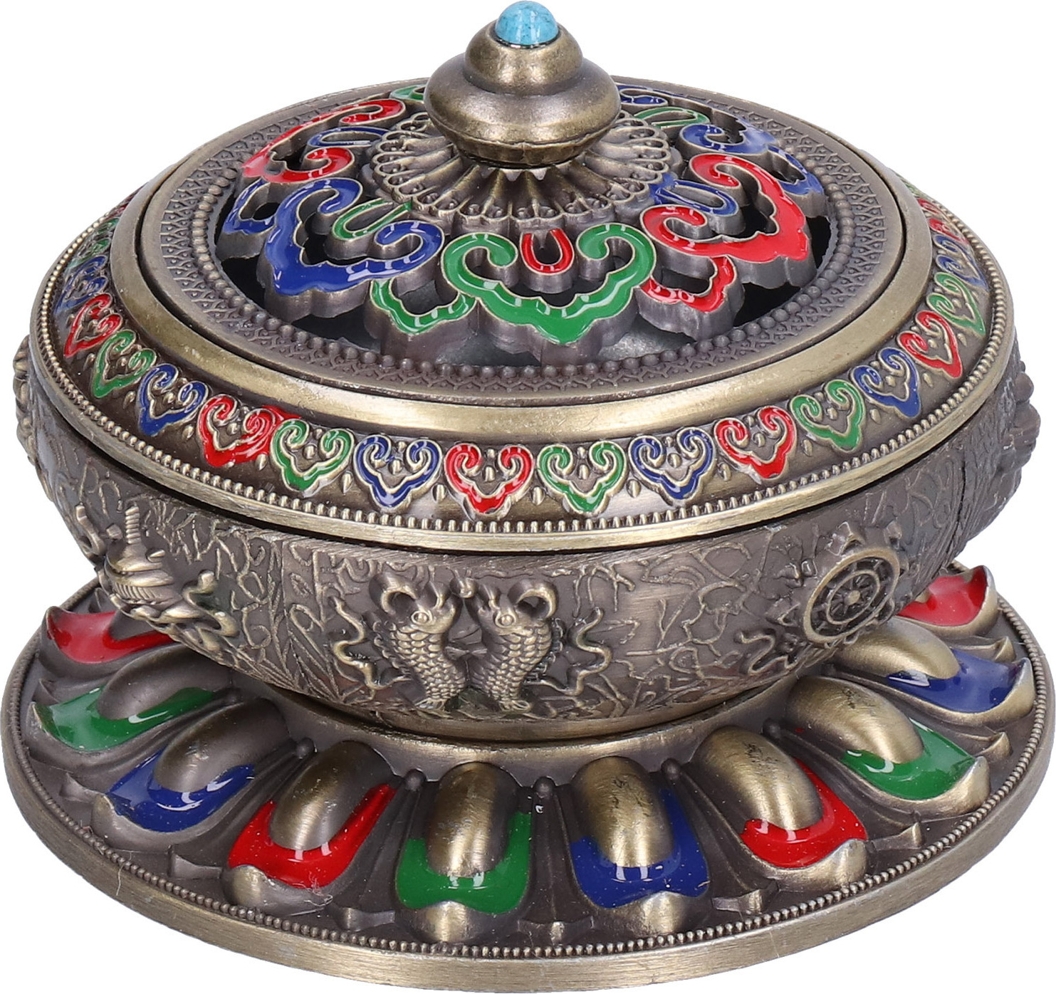 Cocosity Weihrauch-Brenner,Räucherstäbchen-Halter,Räucherstäbchen-Halter,Räucherspulen-Brenner,Räucherstäbchen-Asche-Fänger,Heim-Dekoration